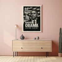 Barack Obama 44th President of the United States Digital Montaje Poster