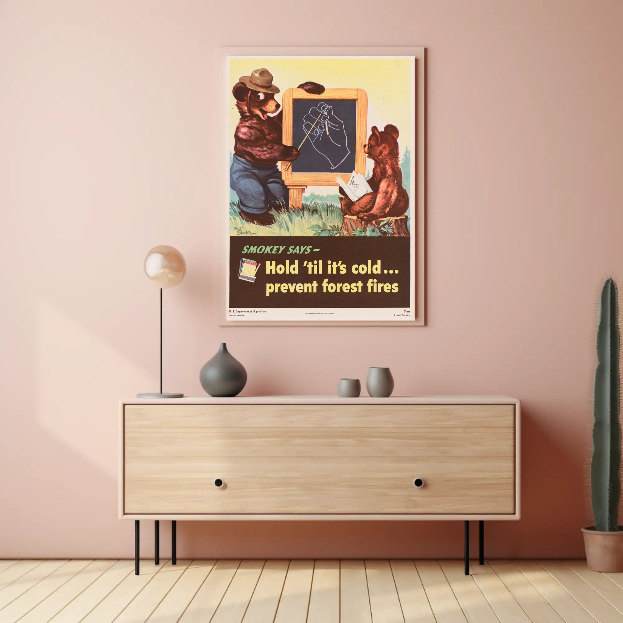 Smokey Bear's Fire Safety Reminder Poster PosterGoat