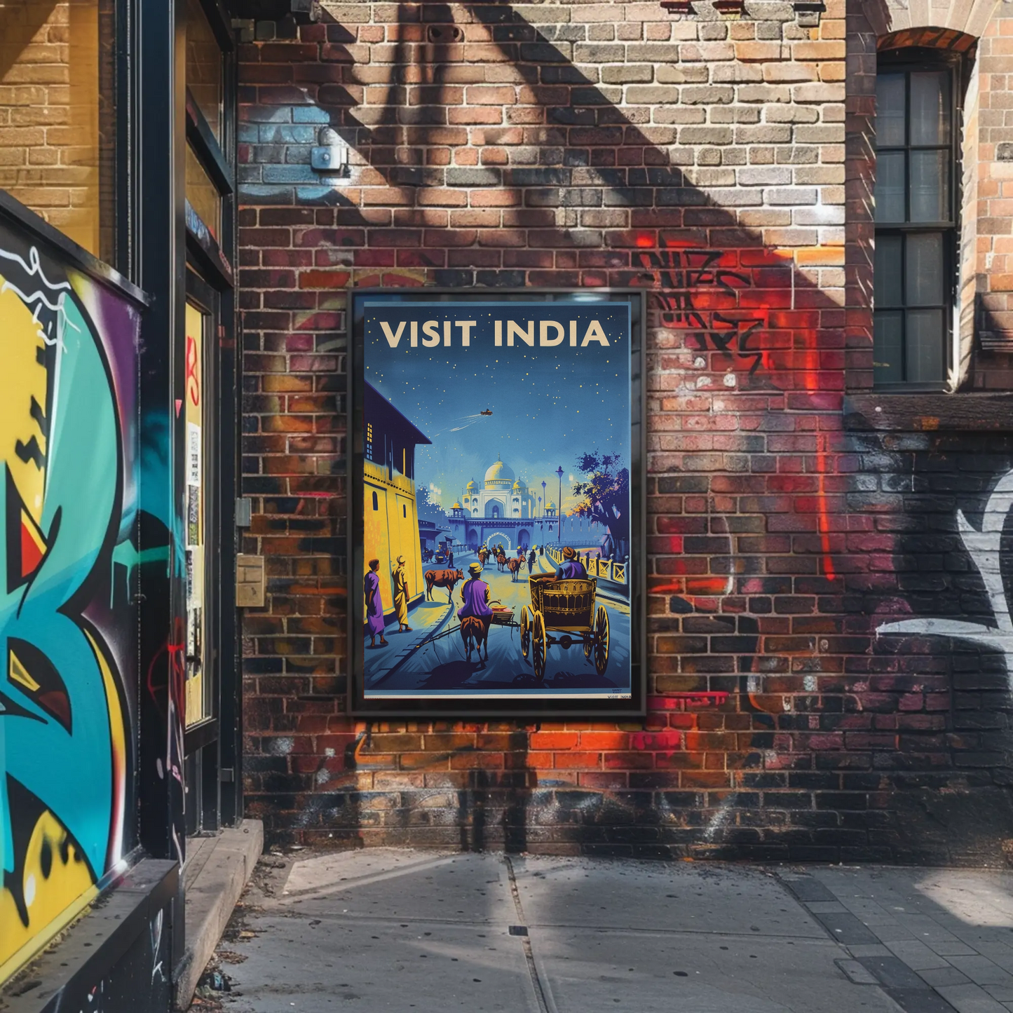 Visit India Vintage Poster