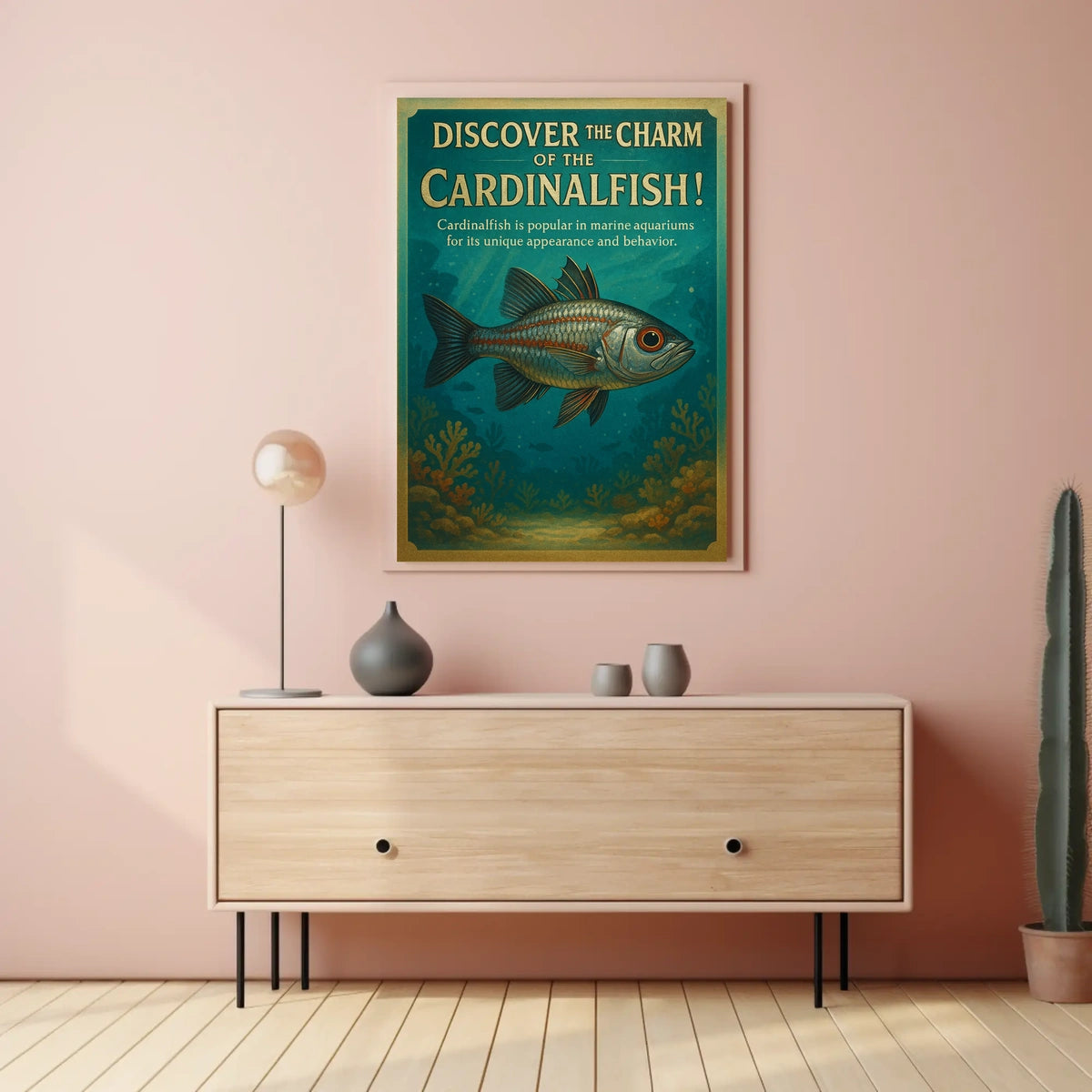Discover the Charm of the Cardinalfish Poster