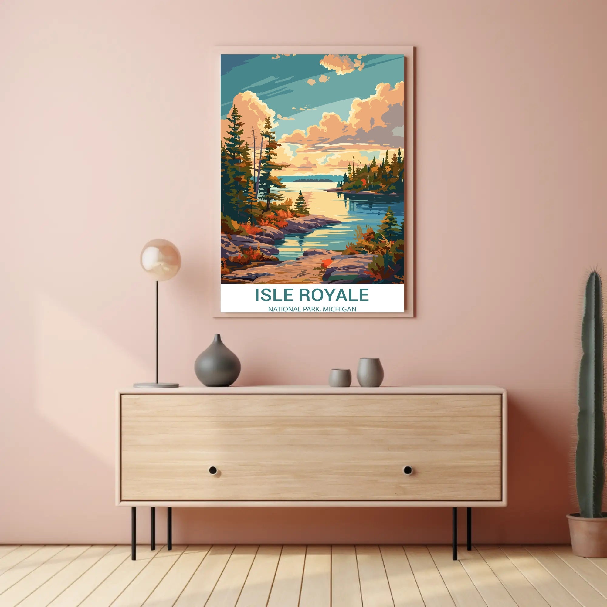Isle Royale Tranquil Scene National Park Poster