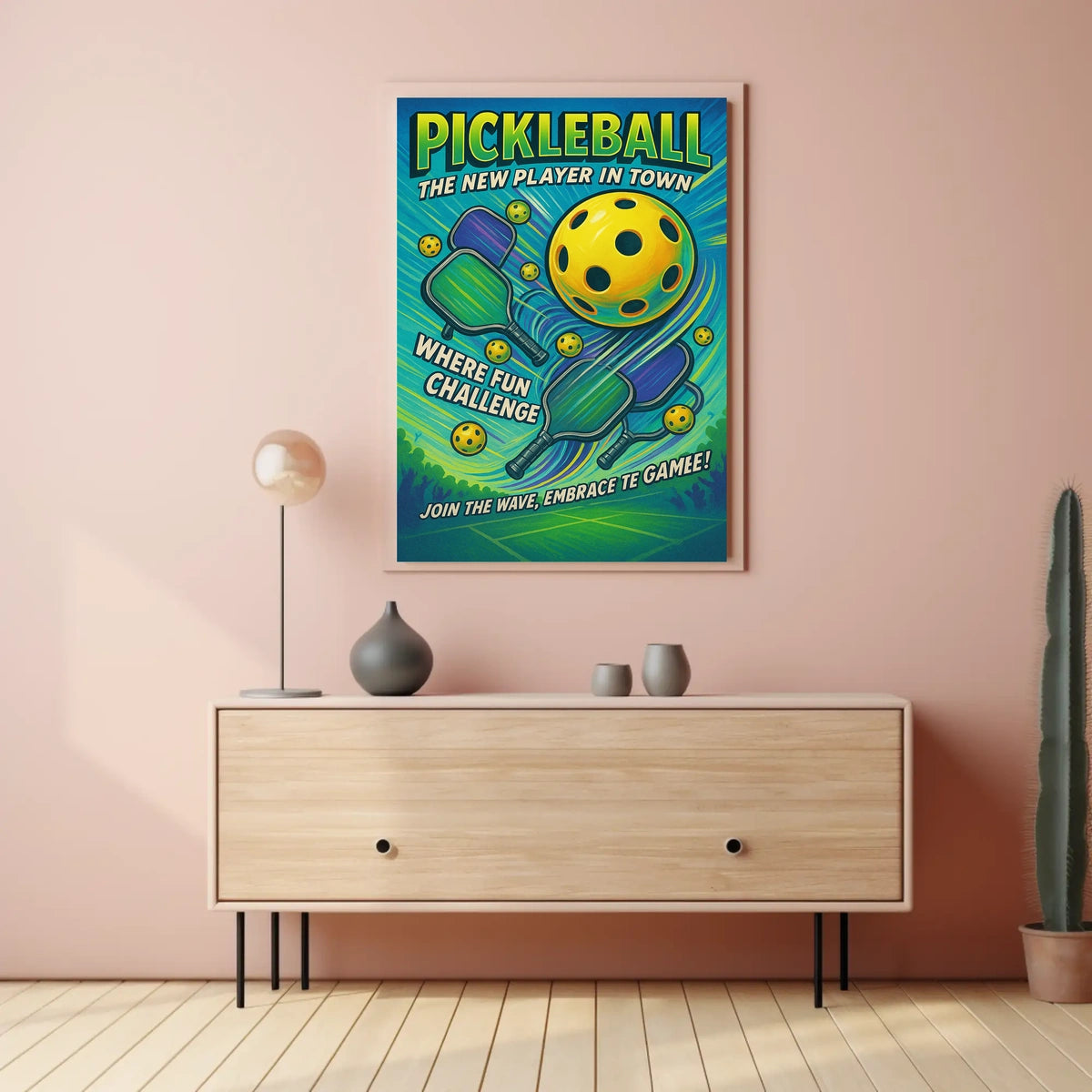 Pickleball The New Player in Town Poster