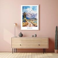 Majestic Andes Mountain Landscape Travel Poster PosterGoat