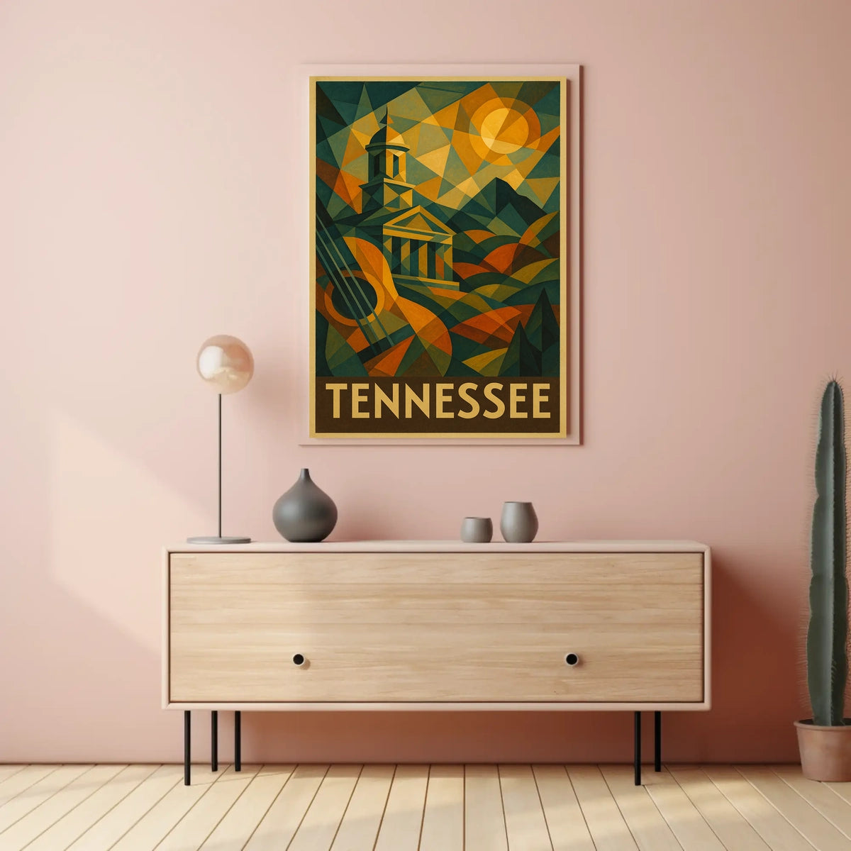 Tennessee A Geometric Tribute Poster