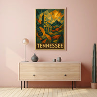 Tennessee A Geometric Tribute Poster
