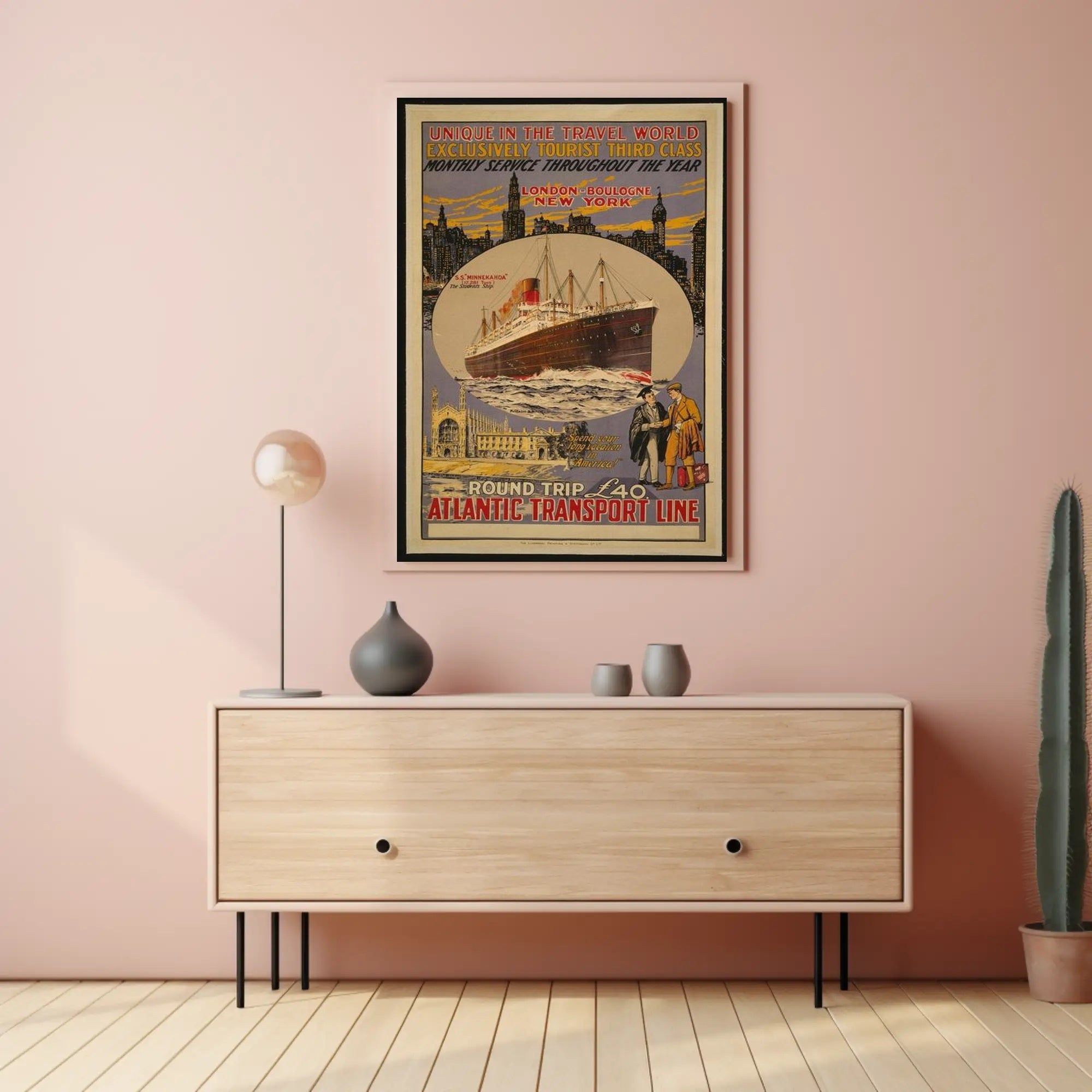 Atlantic Transport Line Cruise Poster PosterGoat