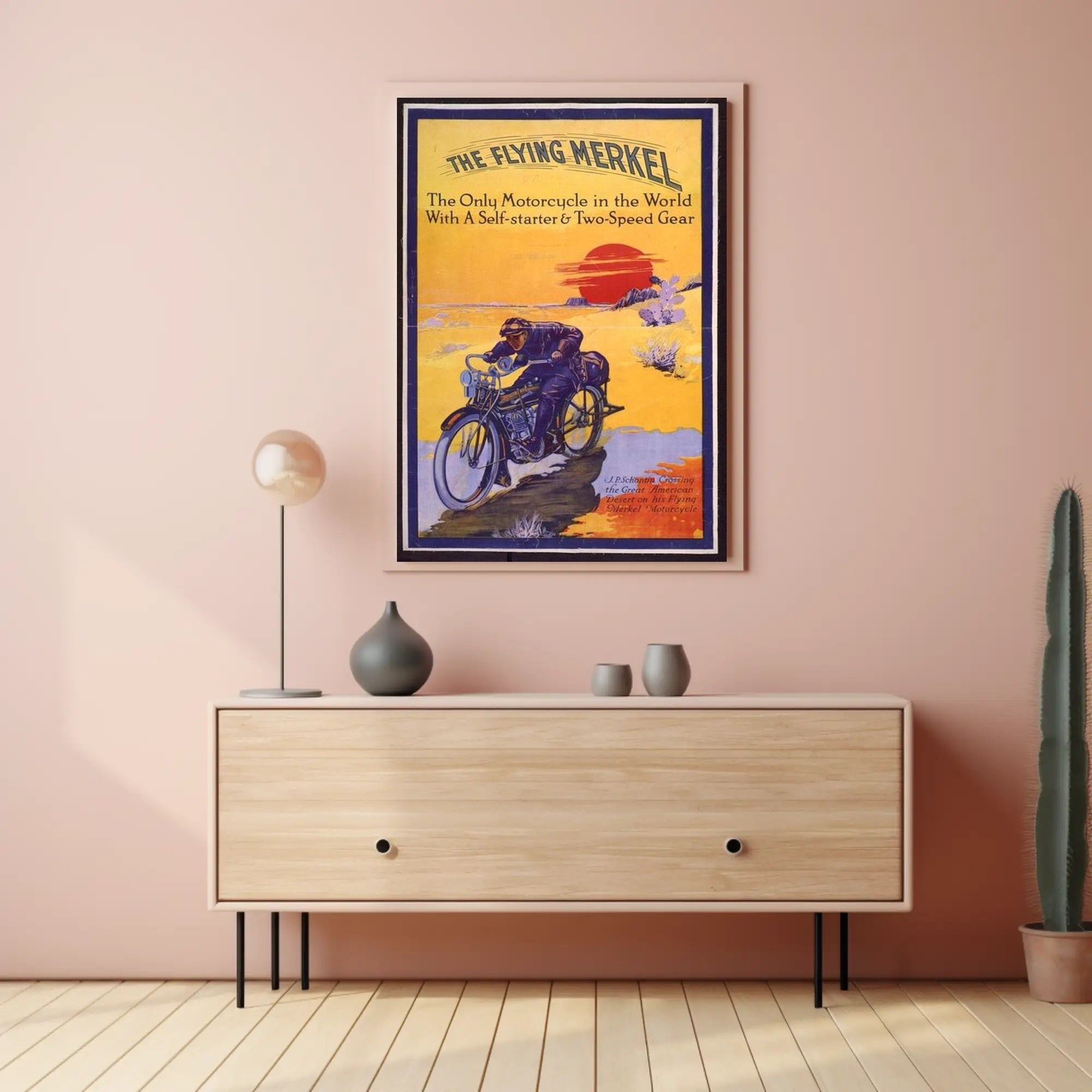 The Flying Merkel Poster PosterGoat