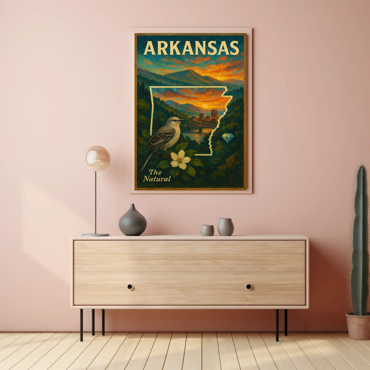 Arkansas The Natural State Poster