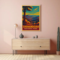 Shenandoah National Park Vintage Autumn Lovers Poster