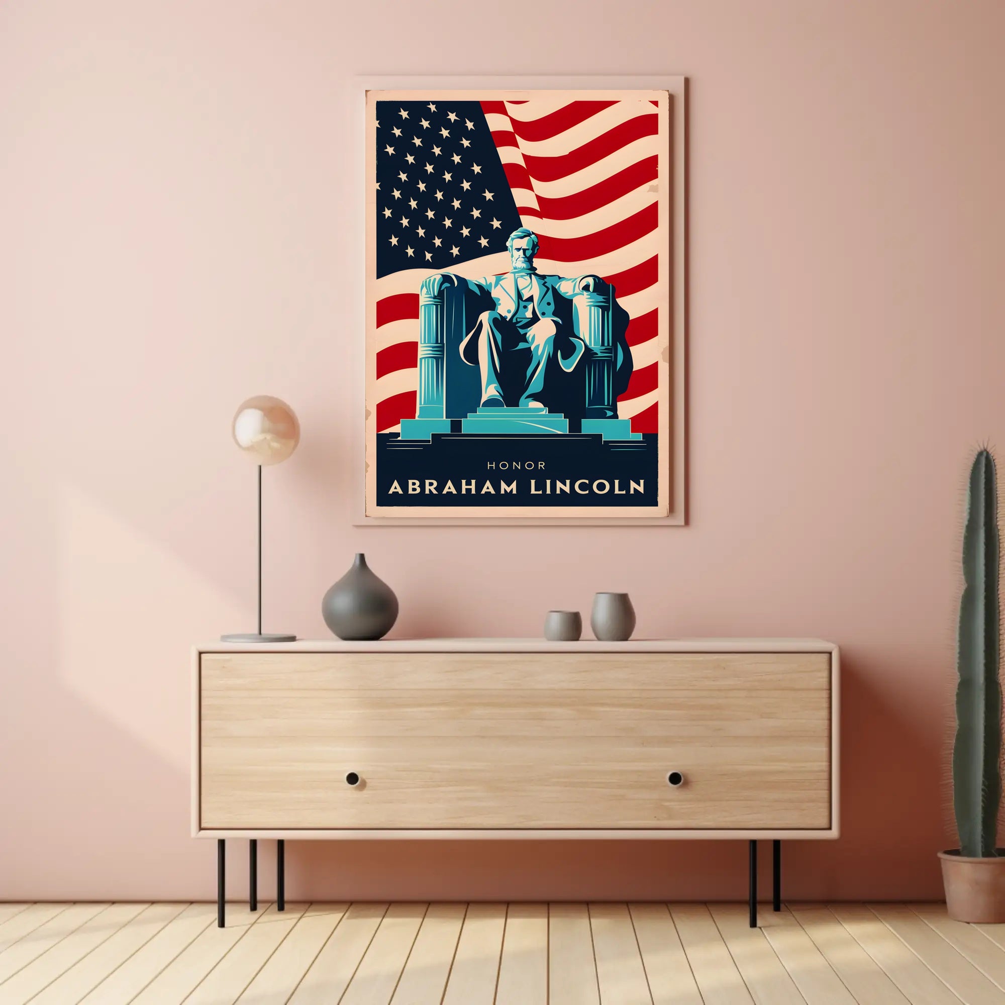 Tribute to Abraham Lincoln Poster