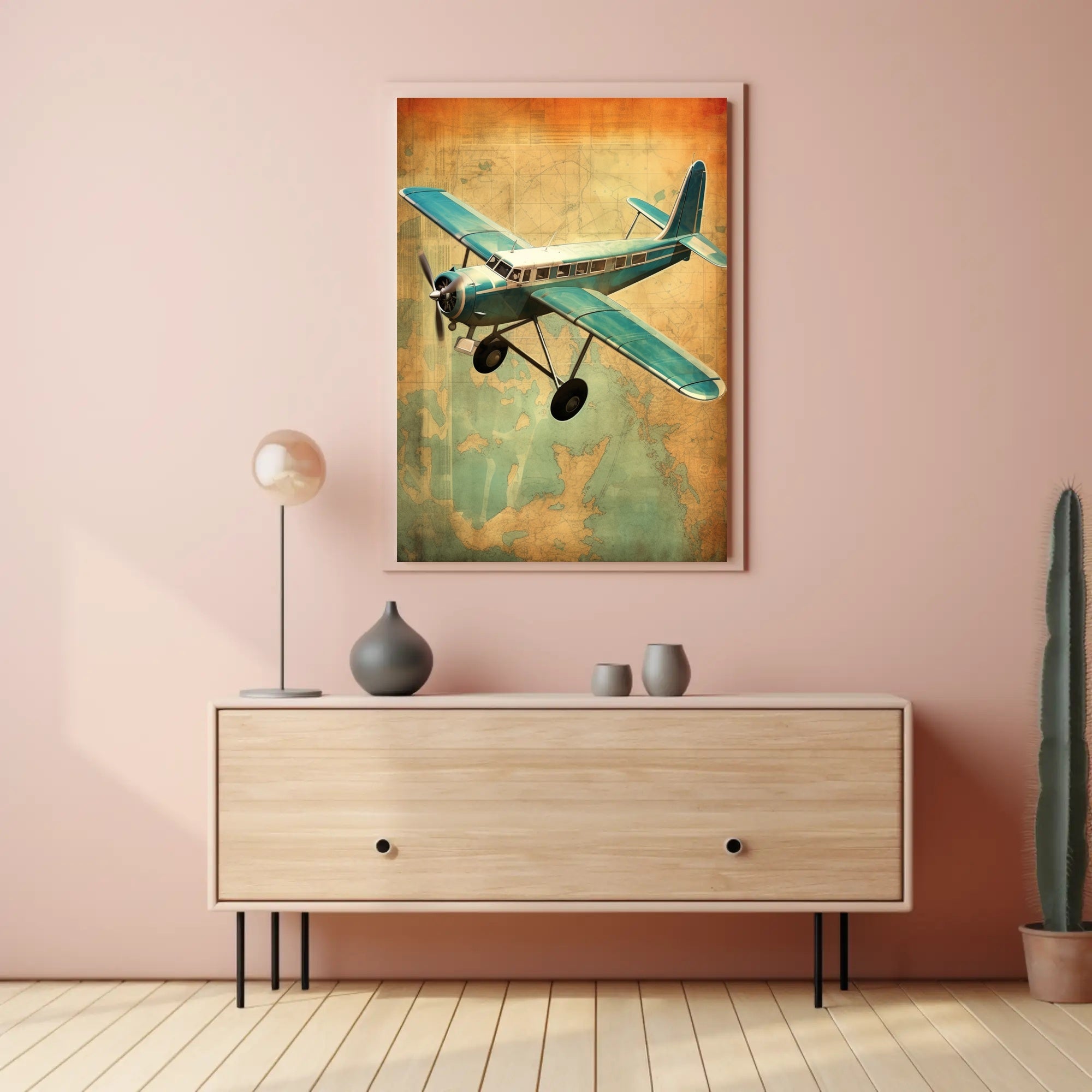 Vintage Adventure in Aviation Poster