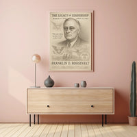 Franklin D. Roosevelt Legacy of Leadership Poster PosterGoat