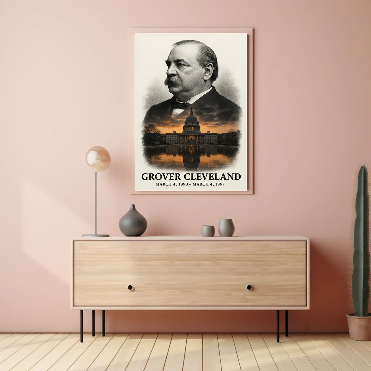 Grover Cleveland 24th President of the United States Reflections Poster