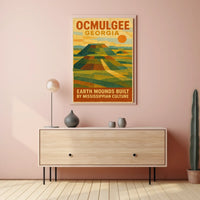 Ocmulgee Earth Mounds Poster