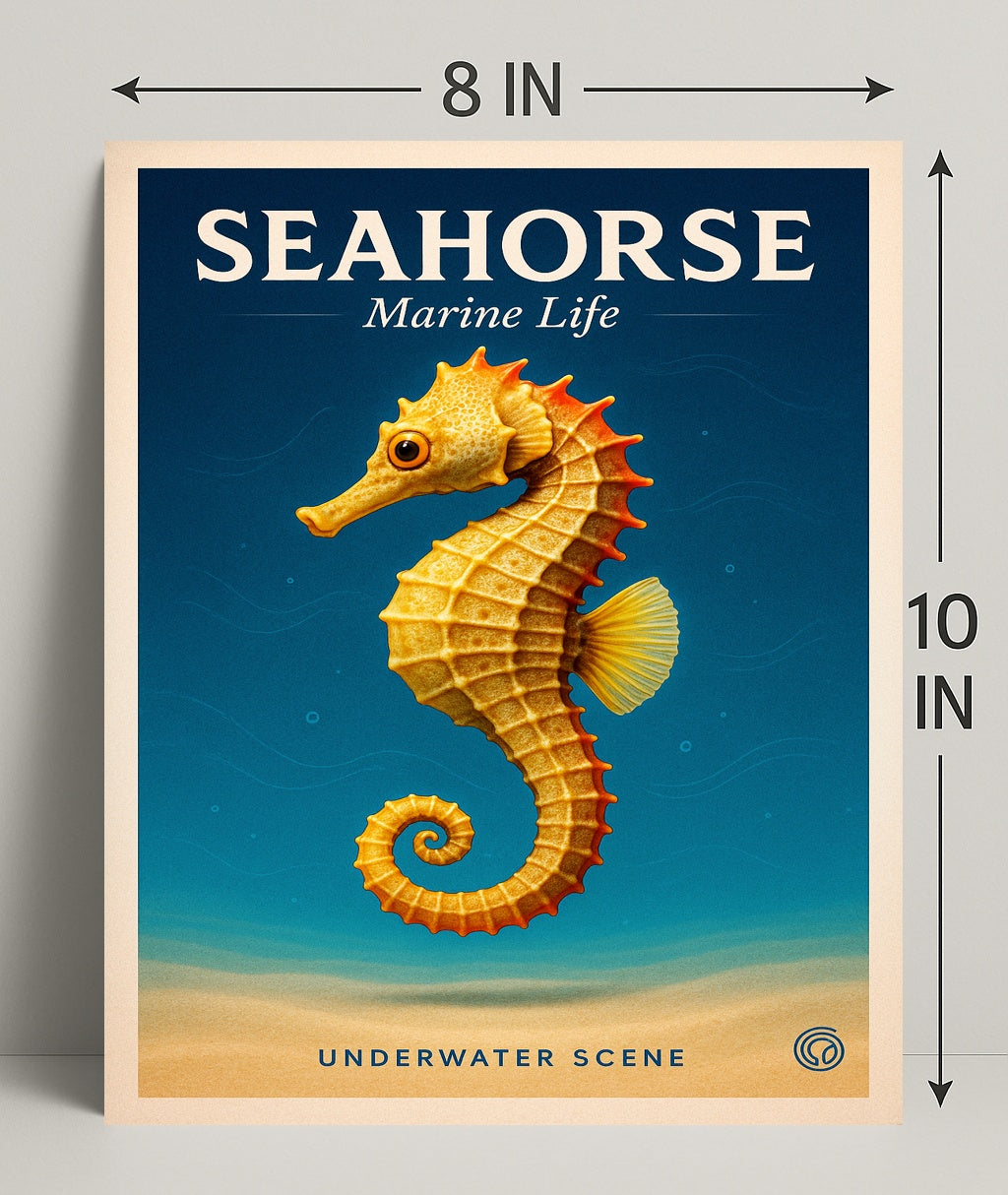 Seahorse Marine Life Poster PosterGoat