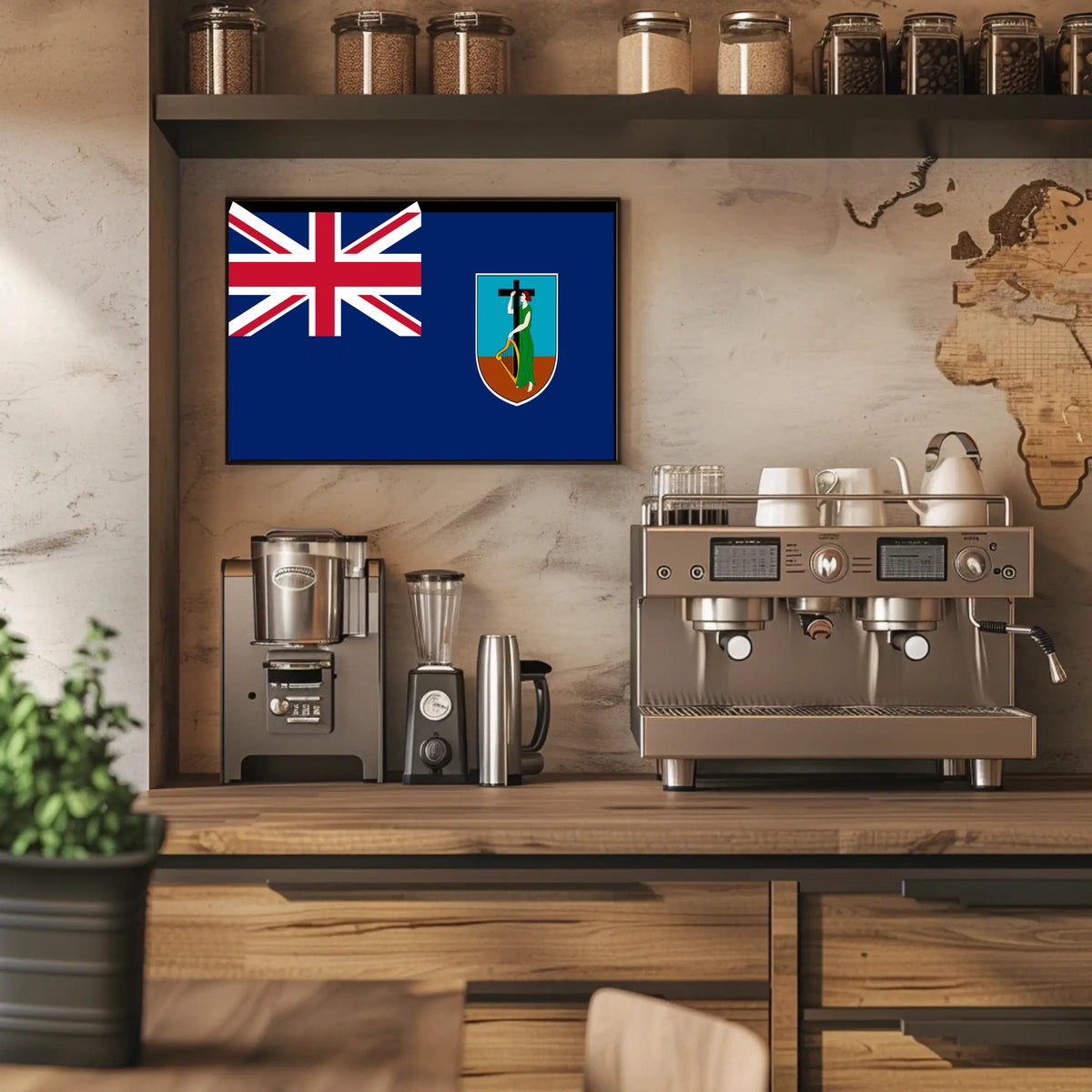 Montserrat Flag Poster