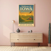 Welcome to Iowa The Heart of the Midwest Poster