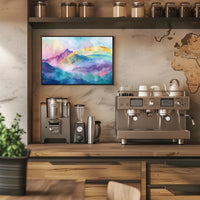 Mystical Mountain Landscape Poster