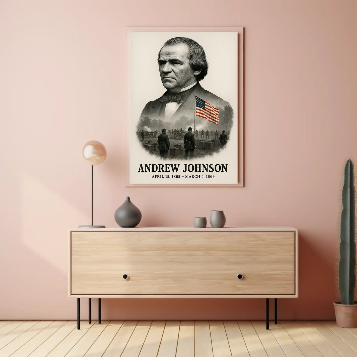 Andrew Johnson 17th President of the United States Reflections Poster