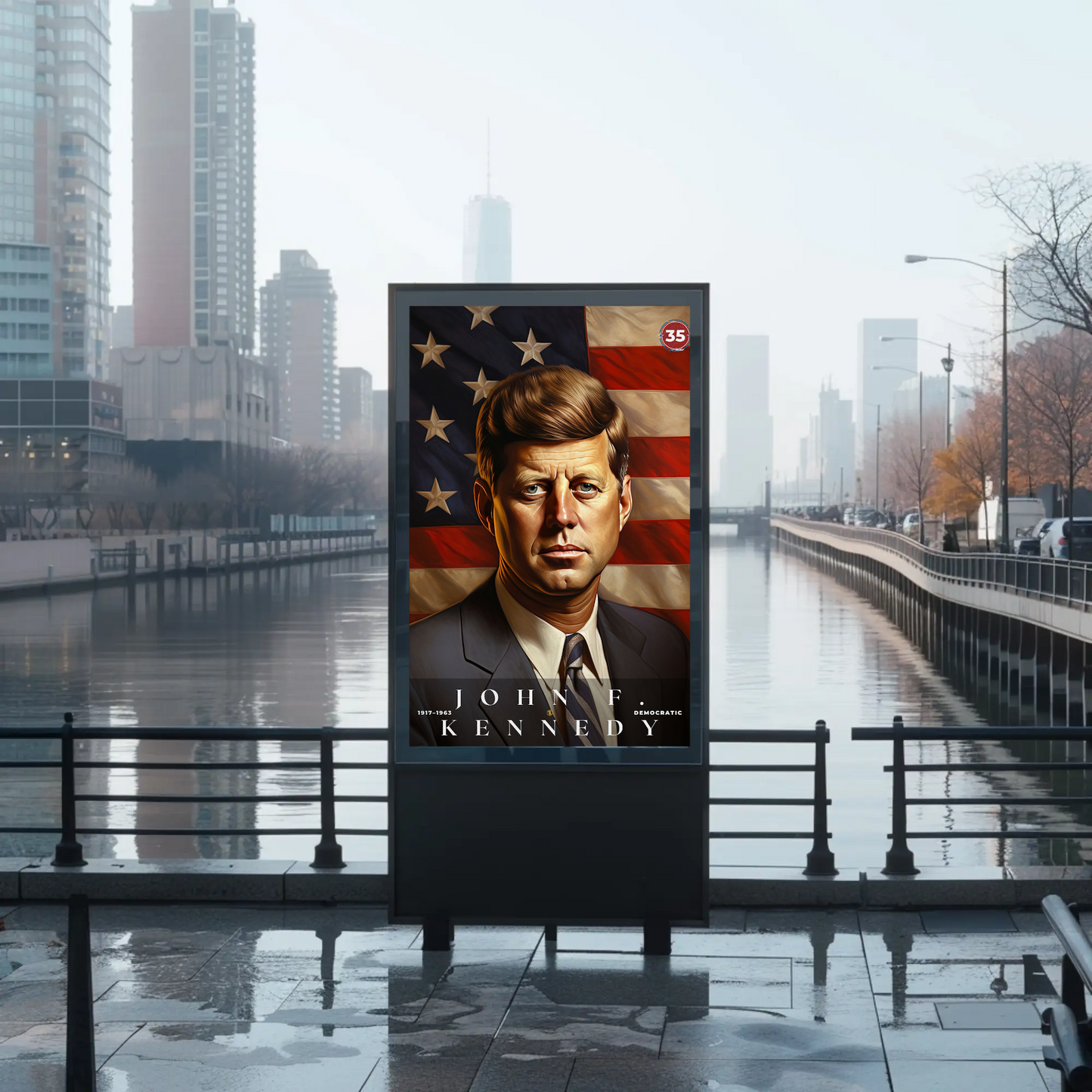 John F. Kennedy 35th President Of The United States Portrait