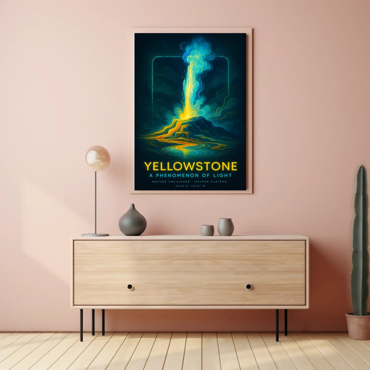 Yellowstone A Phenomenon of Light Poster