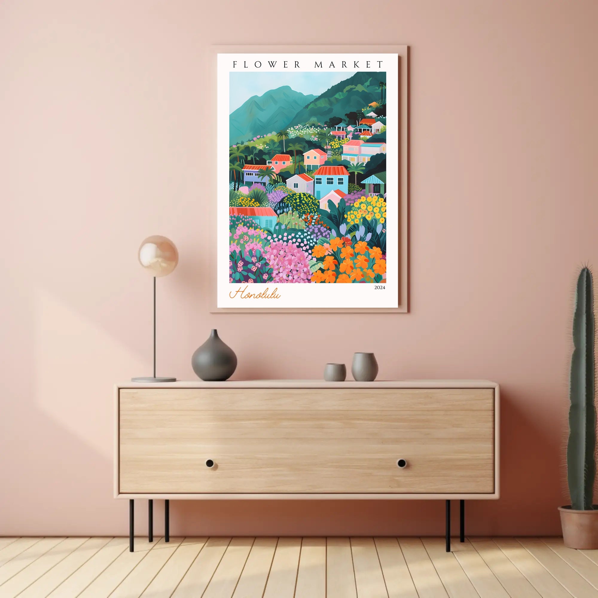 Vibrant Floral Paradise Poster PosterGoat