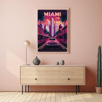 Miami Retro Vibes Poster