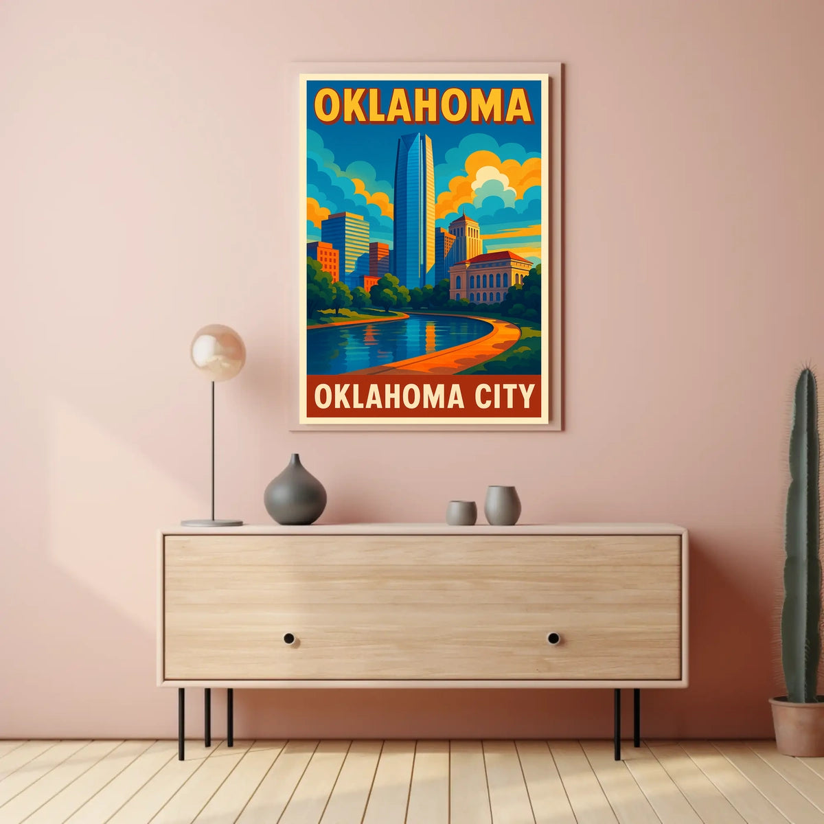 Oklahoma City Skyline Poster