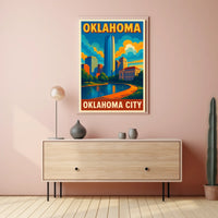 Oklahoma City Skyline Poster