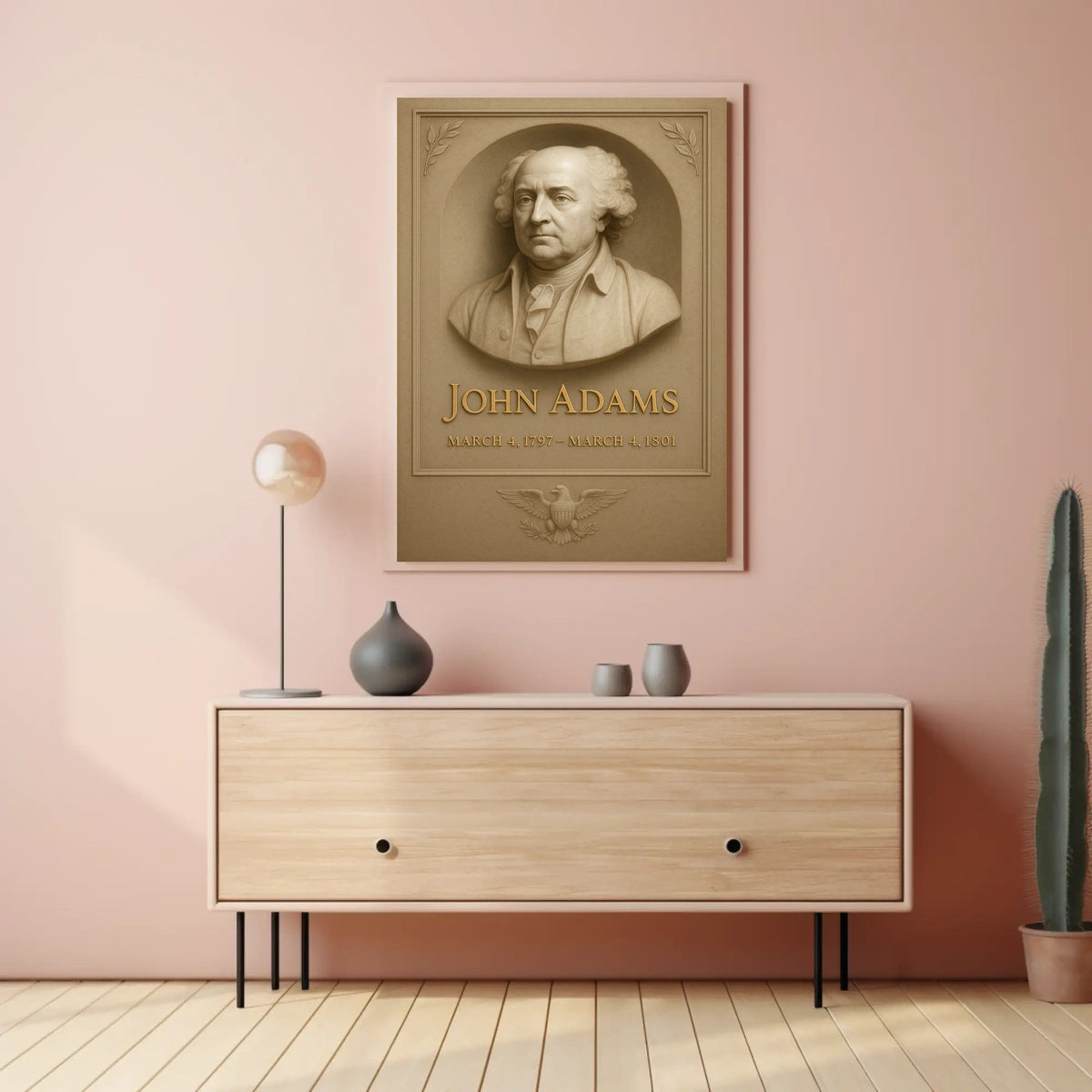 John Adams 2nd President Poster