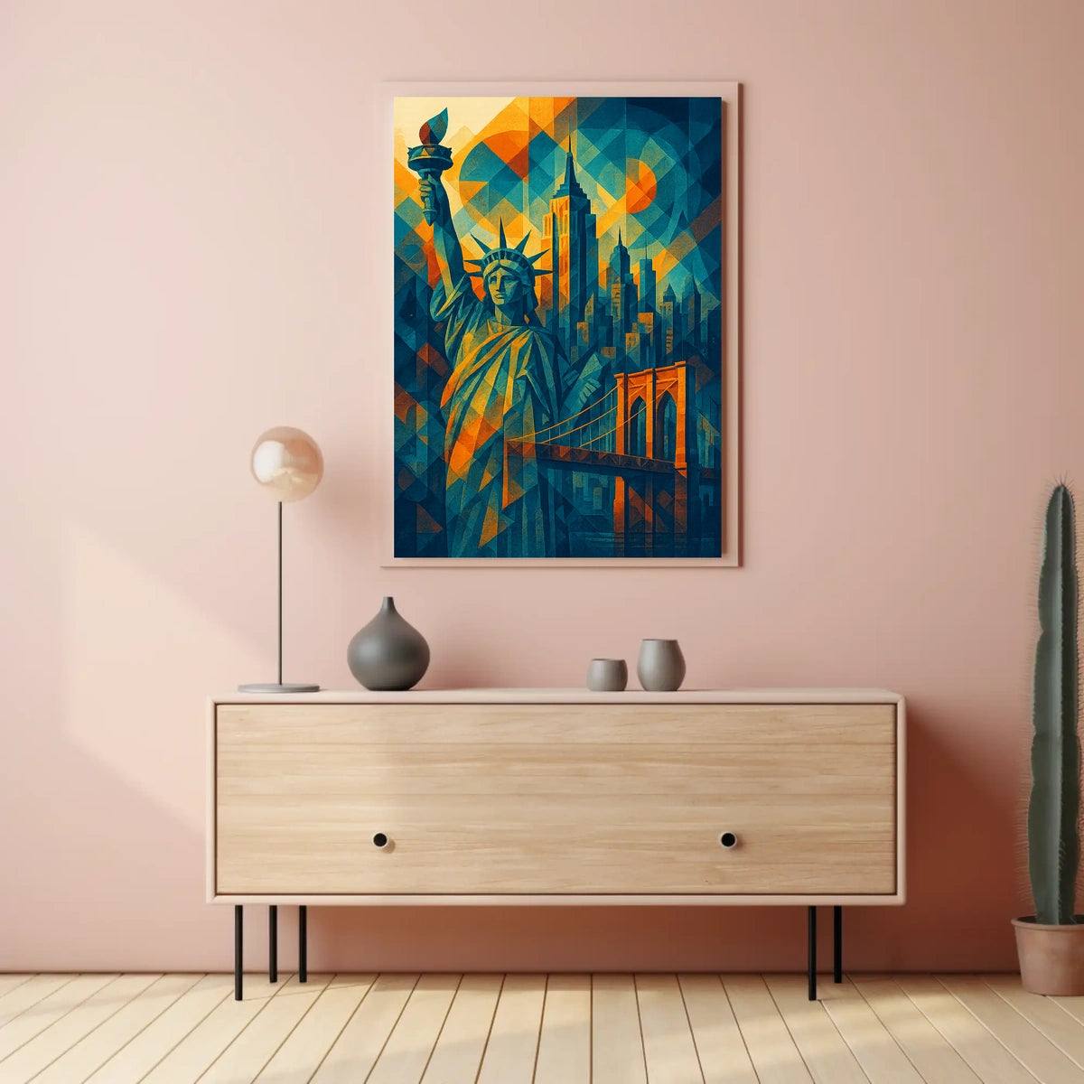New York City Architecture Poster Abstract Wall Art