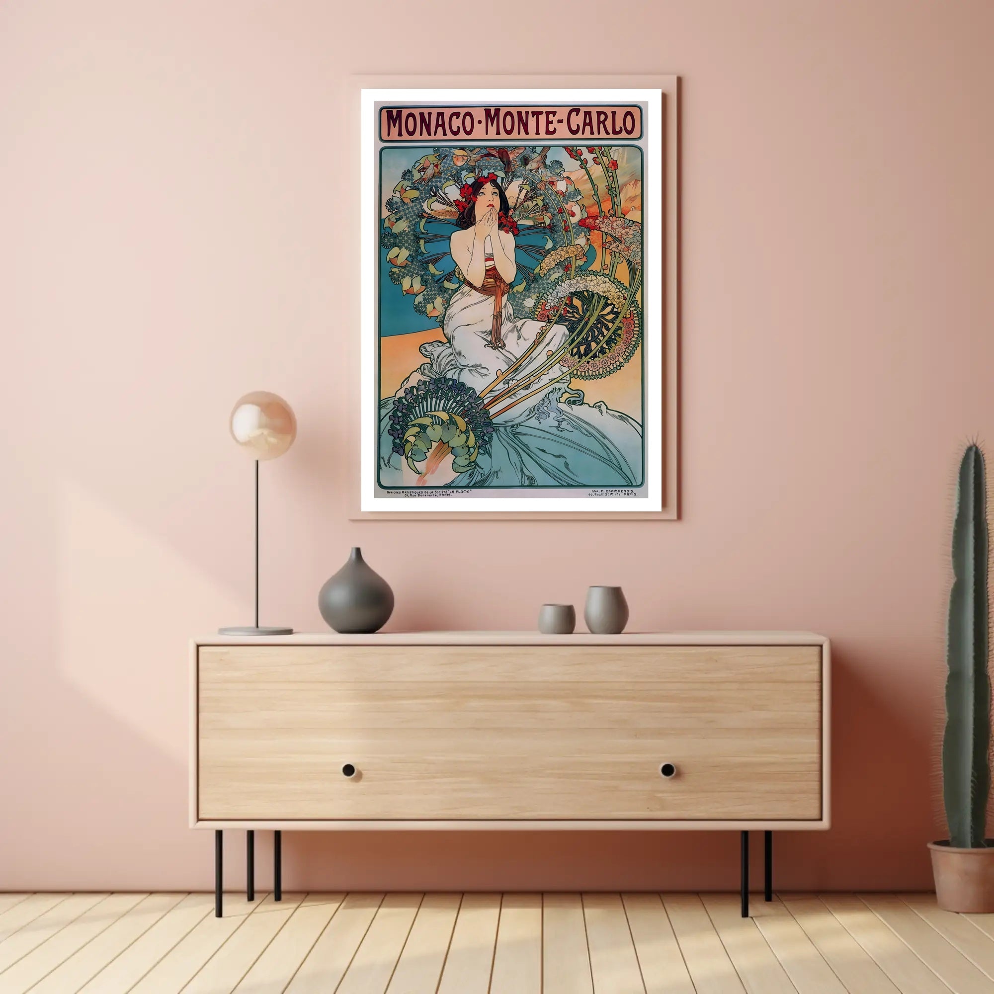 Monte Carlo Vintage Travel Art Poster