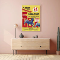 Soviet Horse Racing Event Soviet-era Propaganda Poster