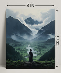 Serenity In The Mountains Poster