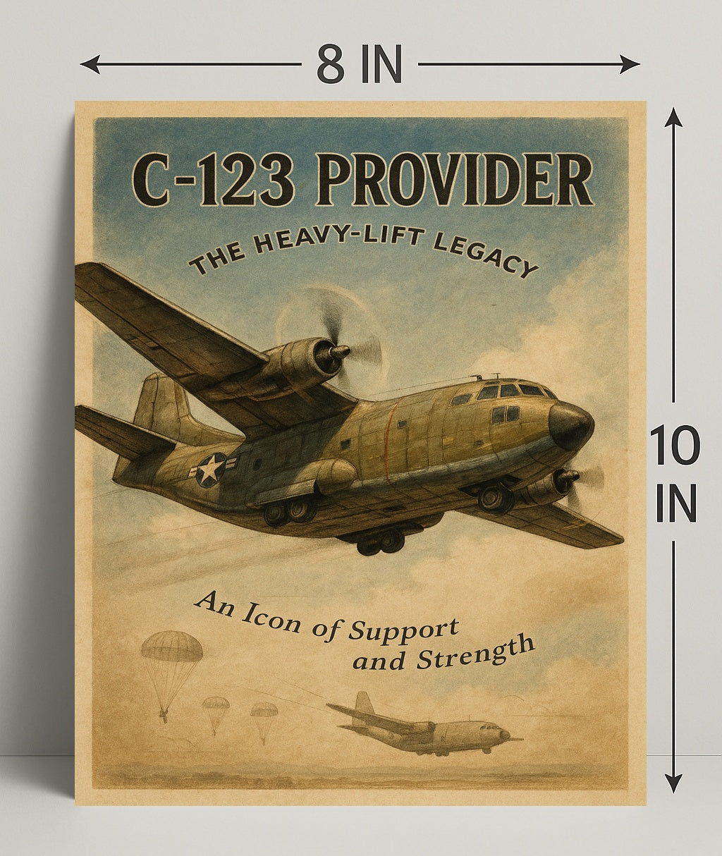 C-123 Provider Heavy-Lift Legacy Poster PosterGoat
