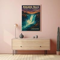 Niagara Falls Natures Fury and Beauty Poster