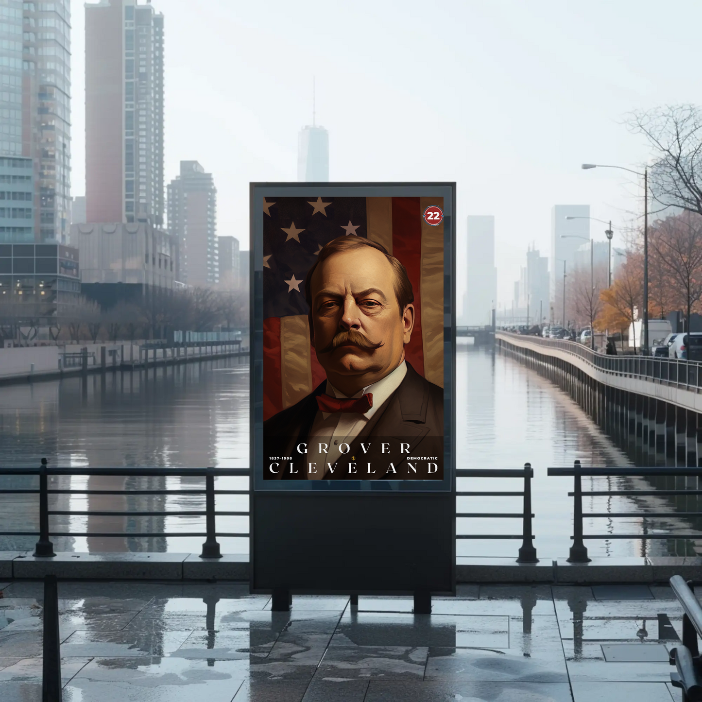 Grover Cleveland 22nd President Of The United States Portrait