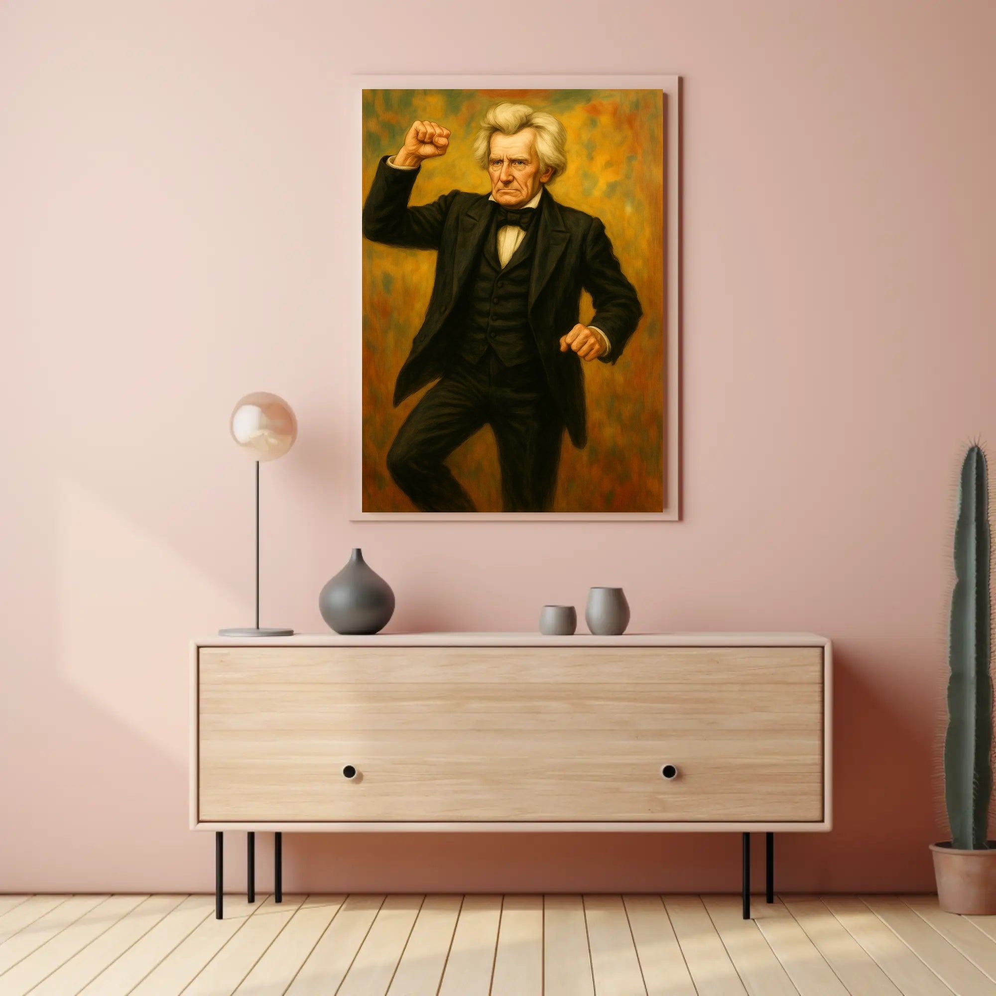 Andrew Jackson Fist Pump Presidential Poster