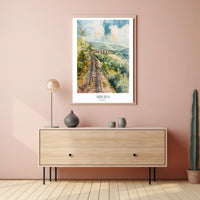 Siberian Railway Adventure in Watercolor Travel Poster PosterGoat
