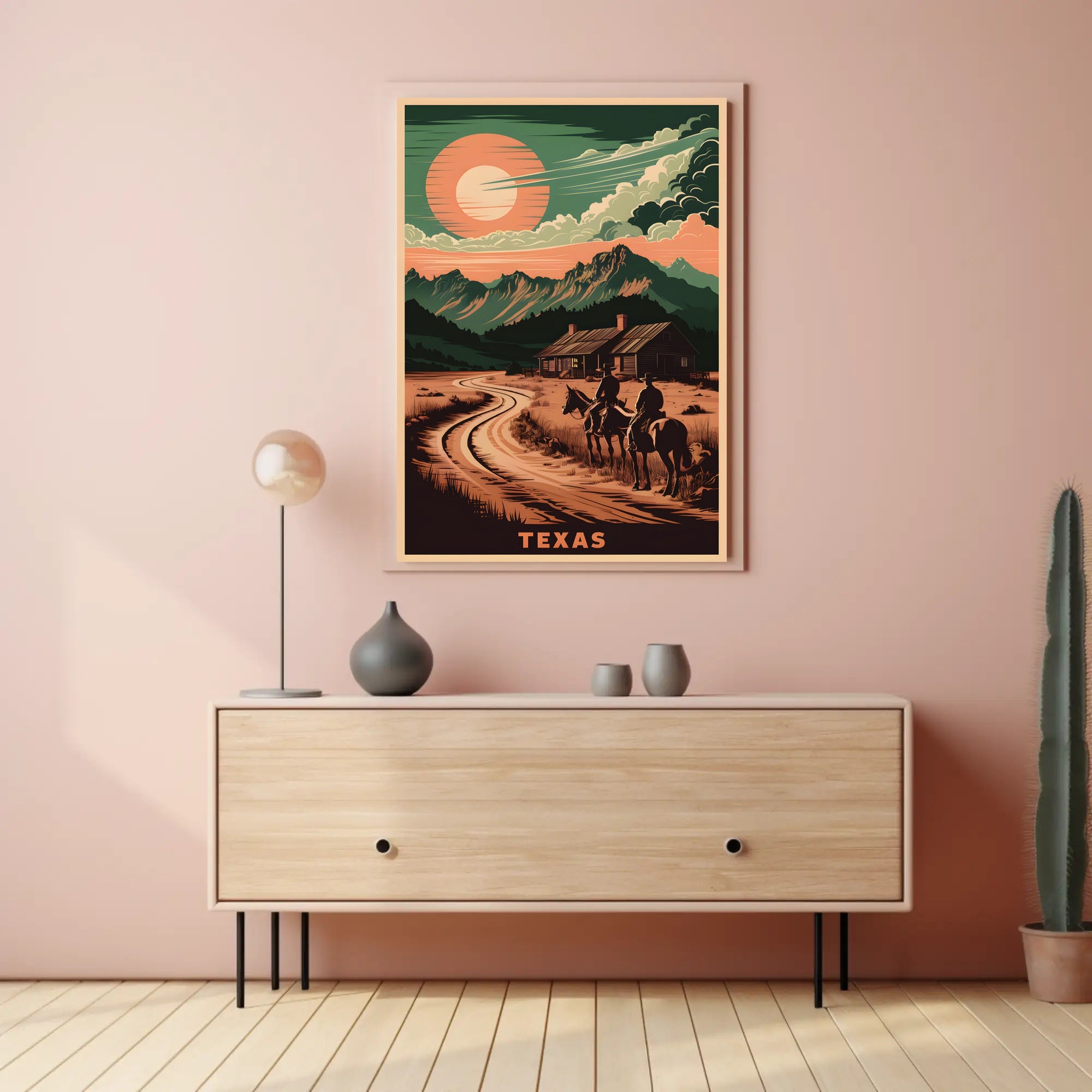 Texas Frontier Landscape Poster