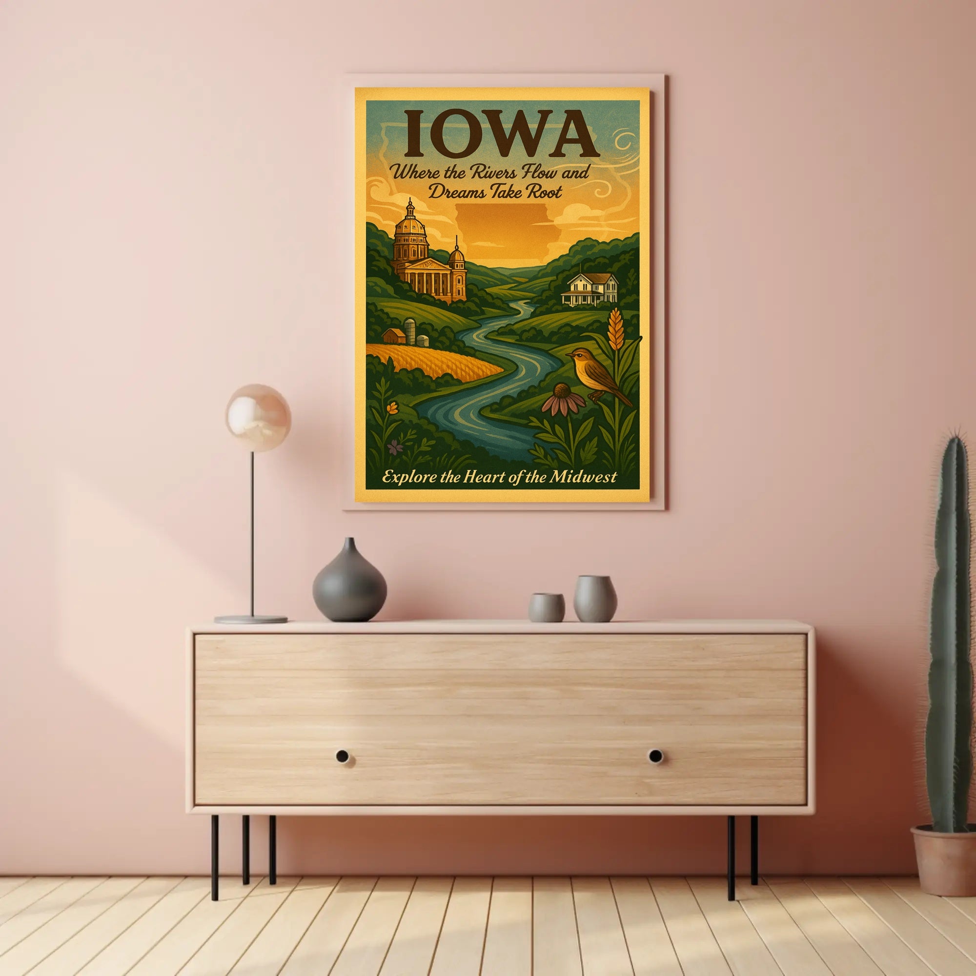 Explore The Heart Of The Midwest Poster