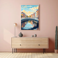 Scenic View of Dublin Poster