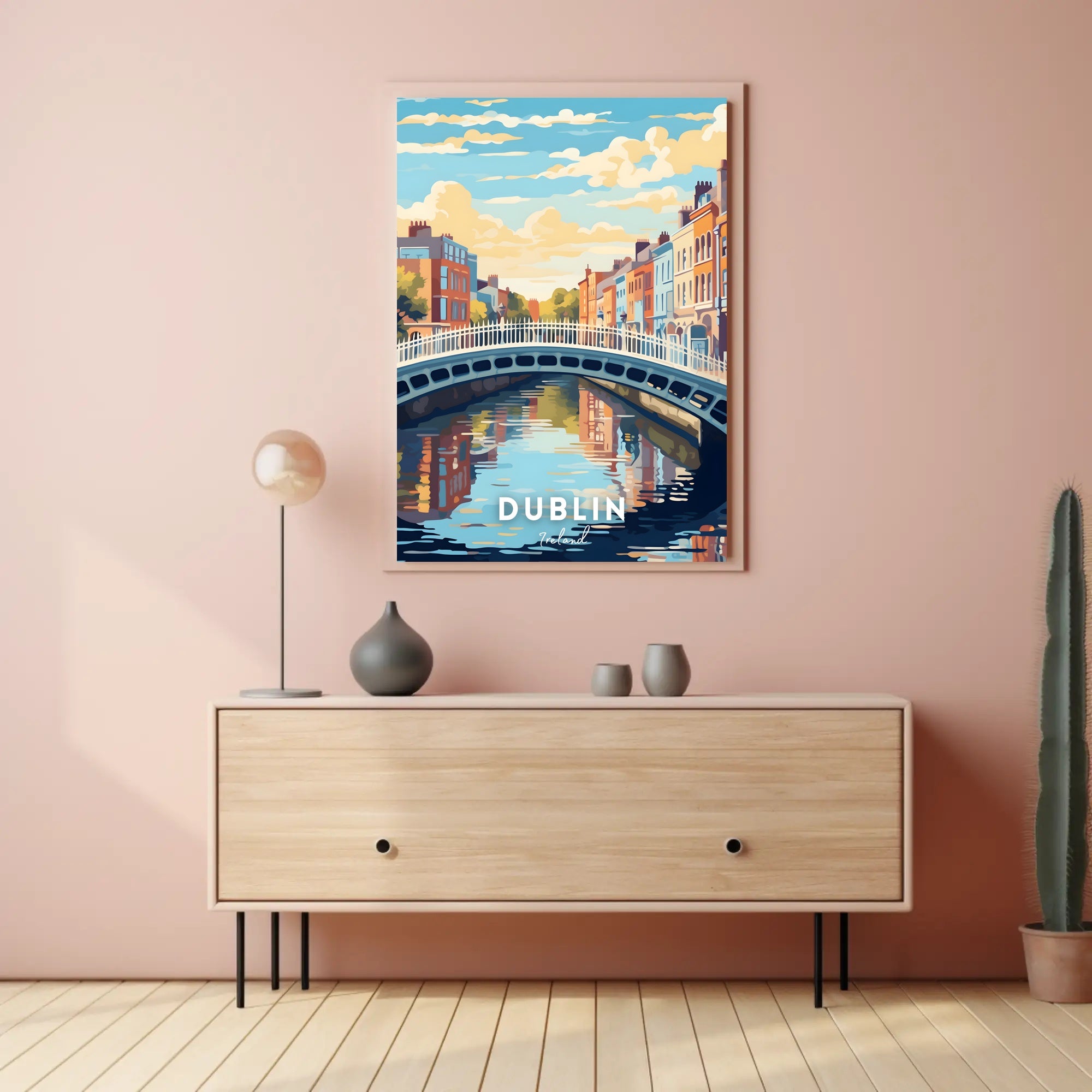 Scenic View of Dublin Poster