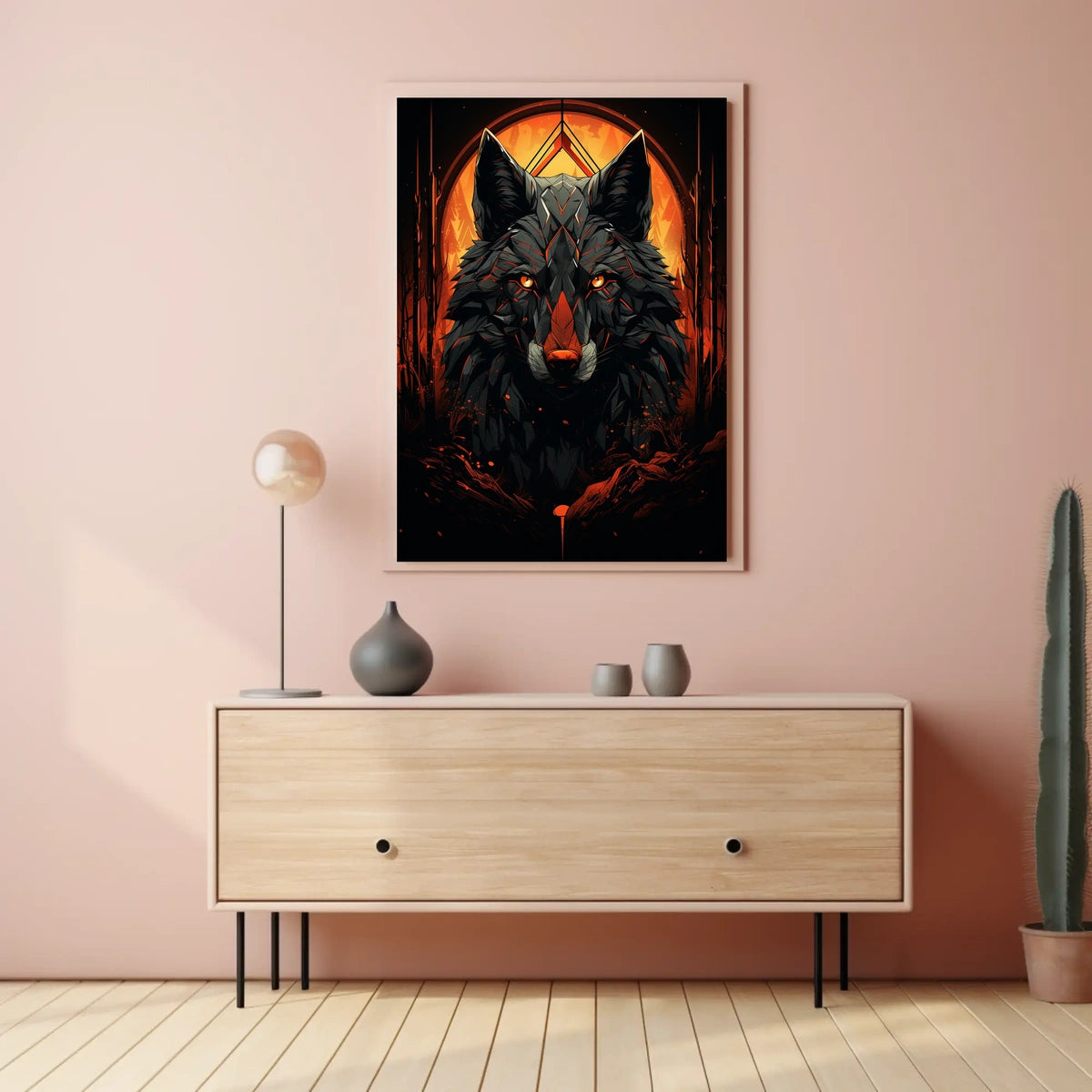 The Fiery Wolf Poster