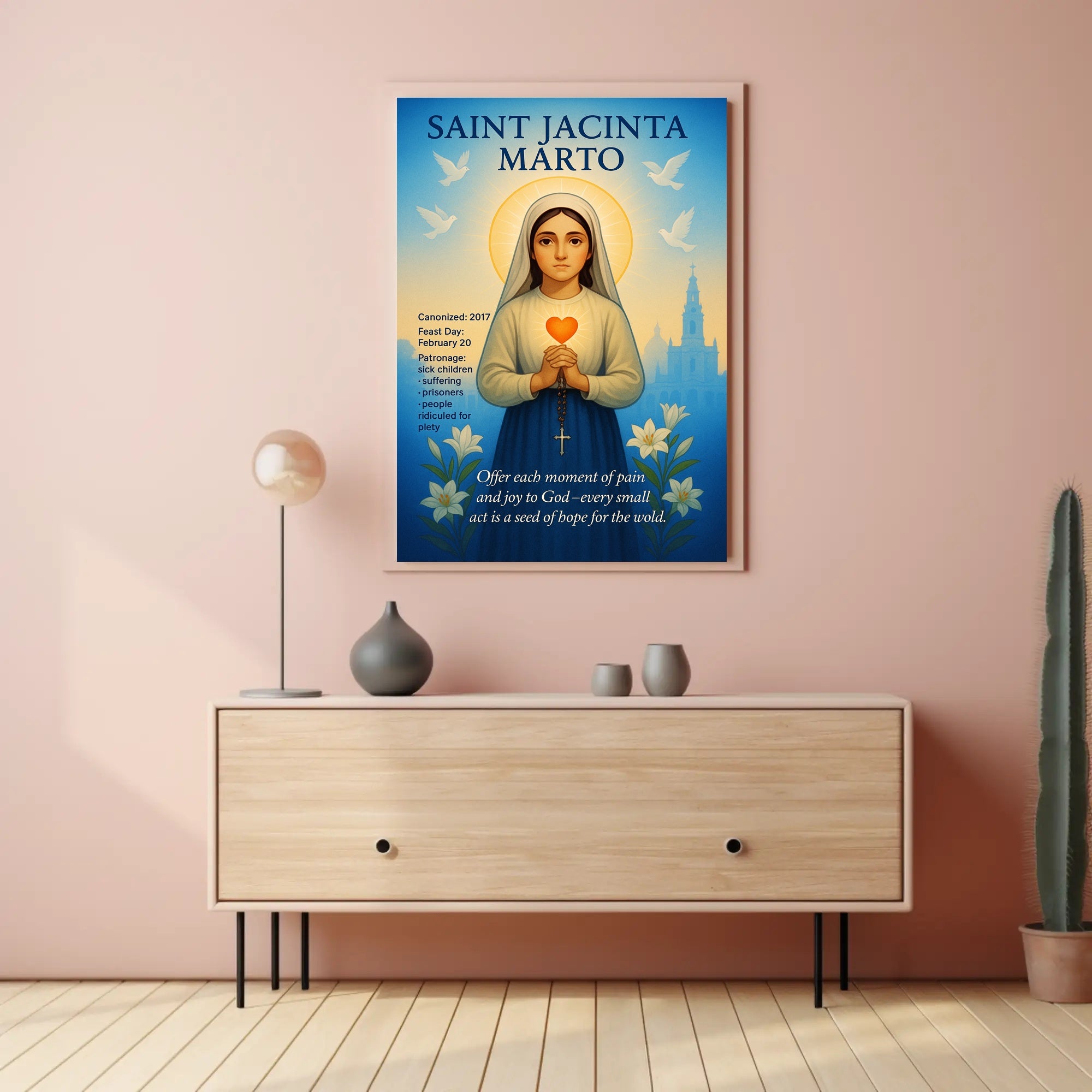 Saint Jacinta Marto Poster PosterGoat