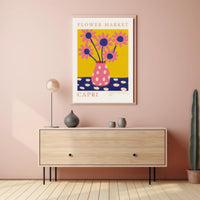 Flower Market Capri Poster