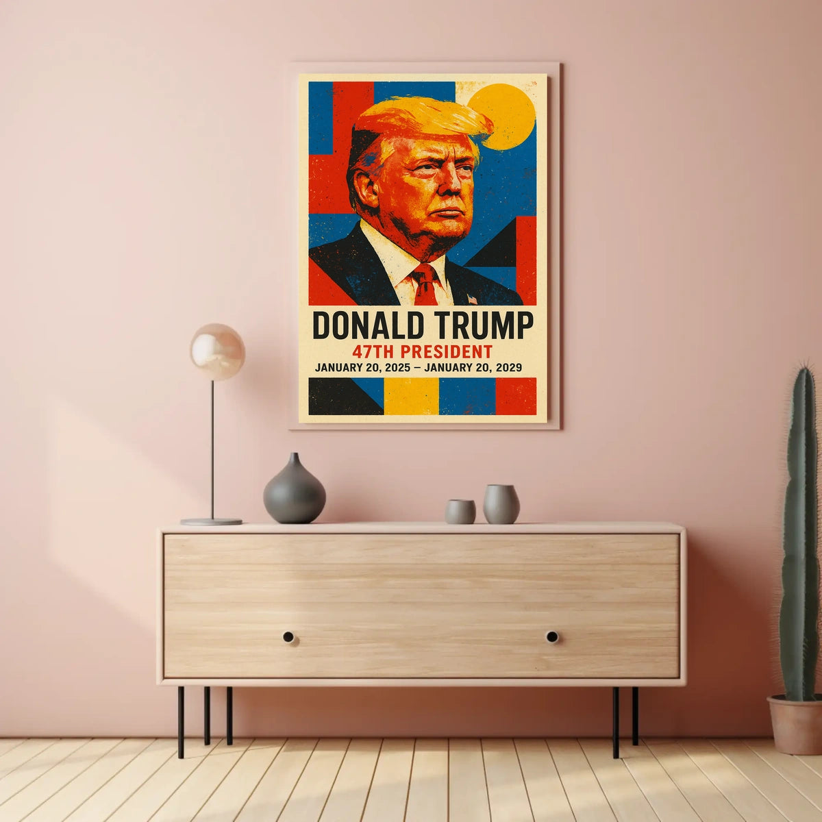 Trump Visionary Leader Pop Art Patriotic Poster