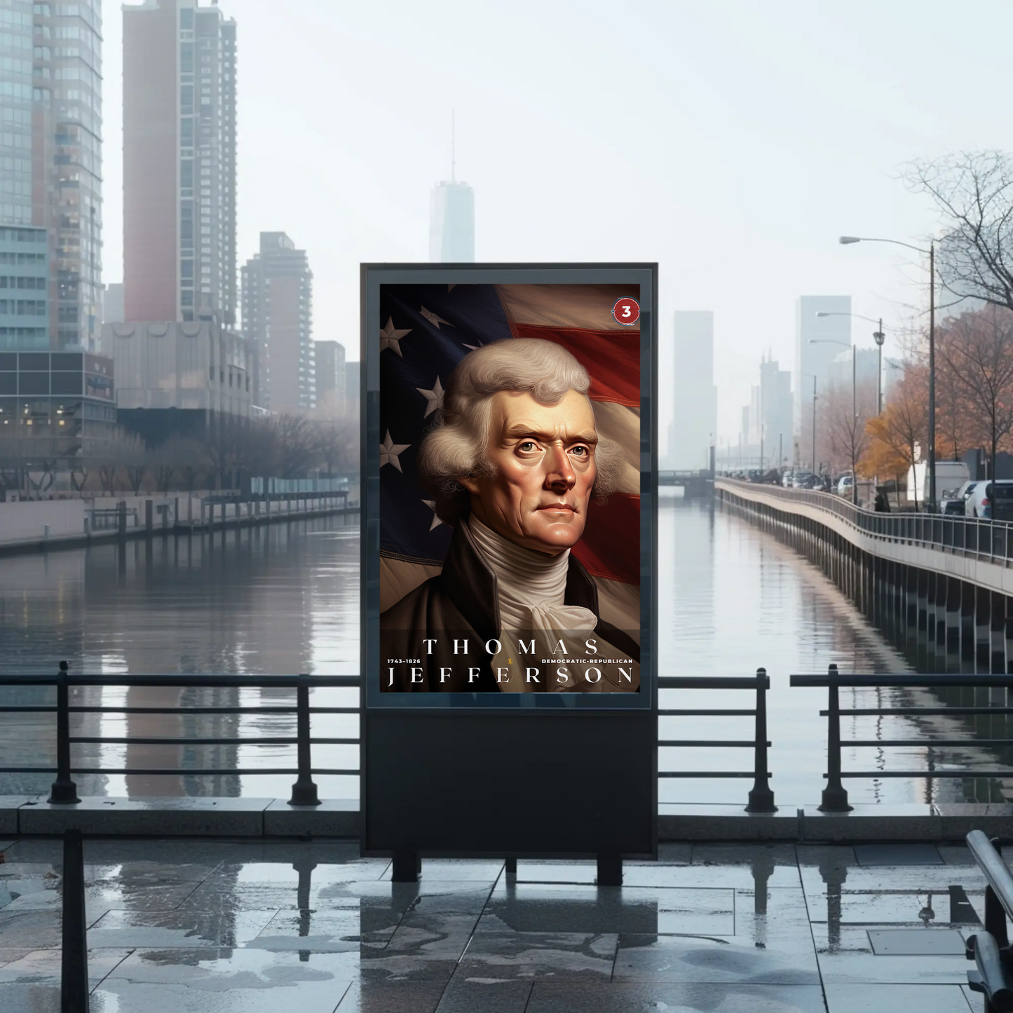 Thomas Jefferson 3rd President Of The United States Portrait