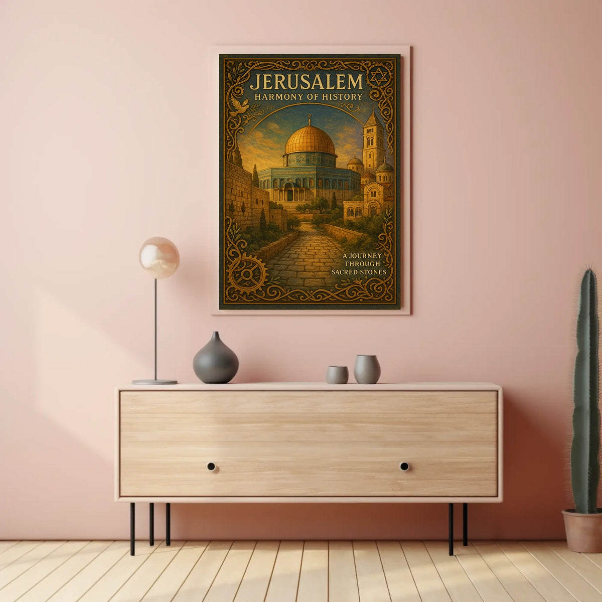 Jerusalem Harmony of History Poster