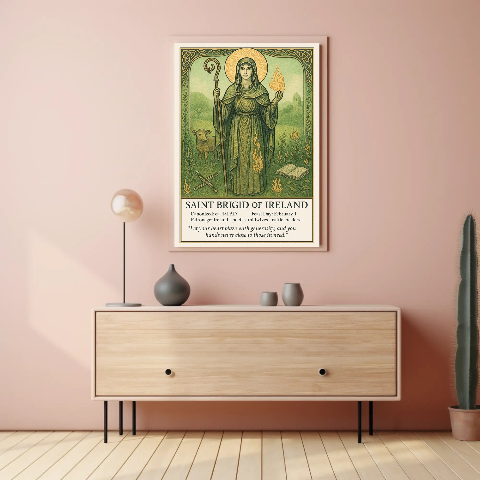 Saint Brigid of Ireland Poster PosterGoat